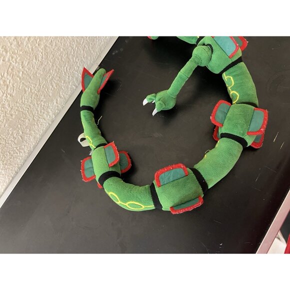 Pokemon Green Rayquaza 30" Long Posable Plush Stuffed Animal - Picture 9 of 10